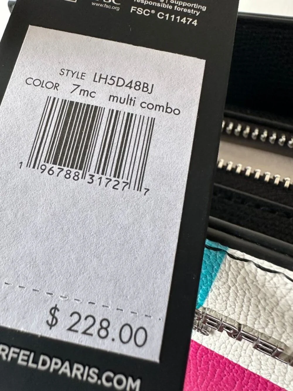 NWT $228 Karl Lagerfeld Maybelle‎ Pixel Satchel Crossbody Bag
